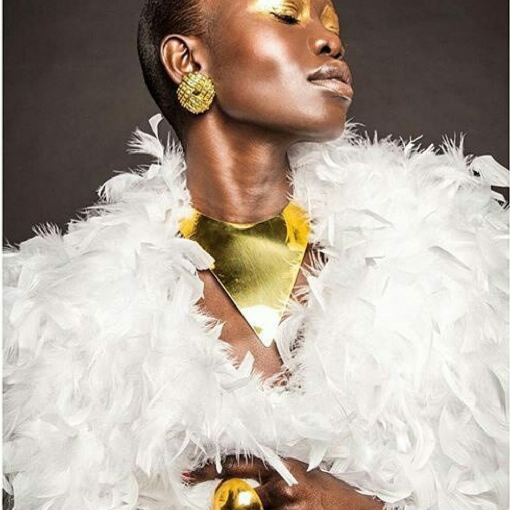 Stunning runway Brass choker bold necklace - Picture 2 of 5